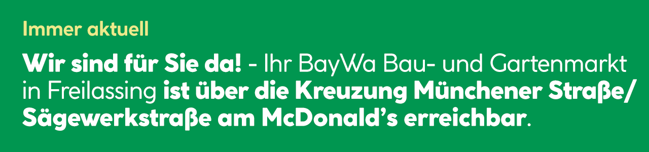 Baustellen Information BayWa Poing