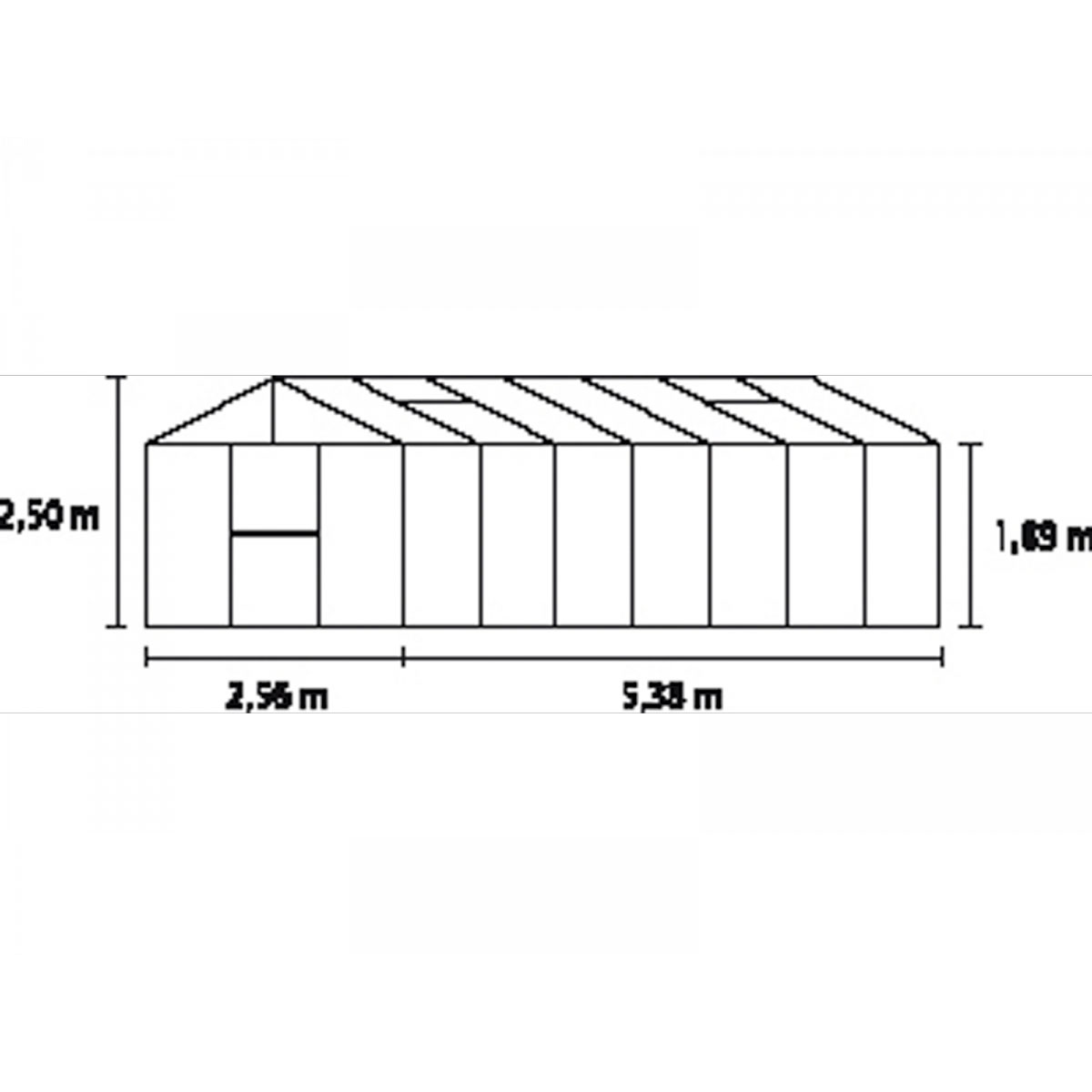 Vitavia Gewächshaus Zeus 13800 13,8m² 16 mm Hohlkammerplatte silber Bild 2