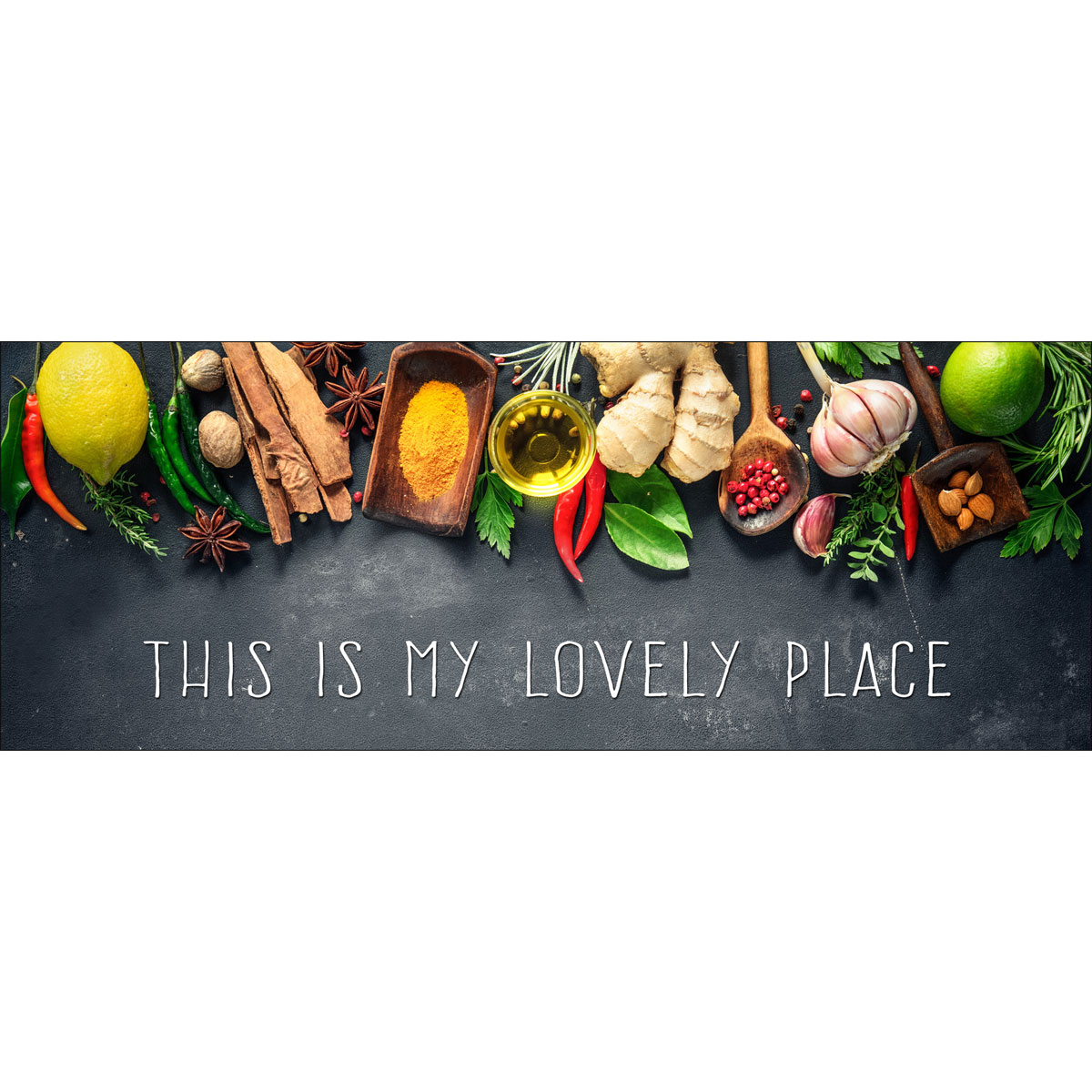 Glas-Art This Is Lovely Place II 30 x 80 Glasbild