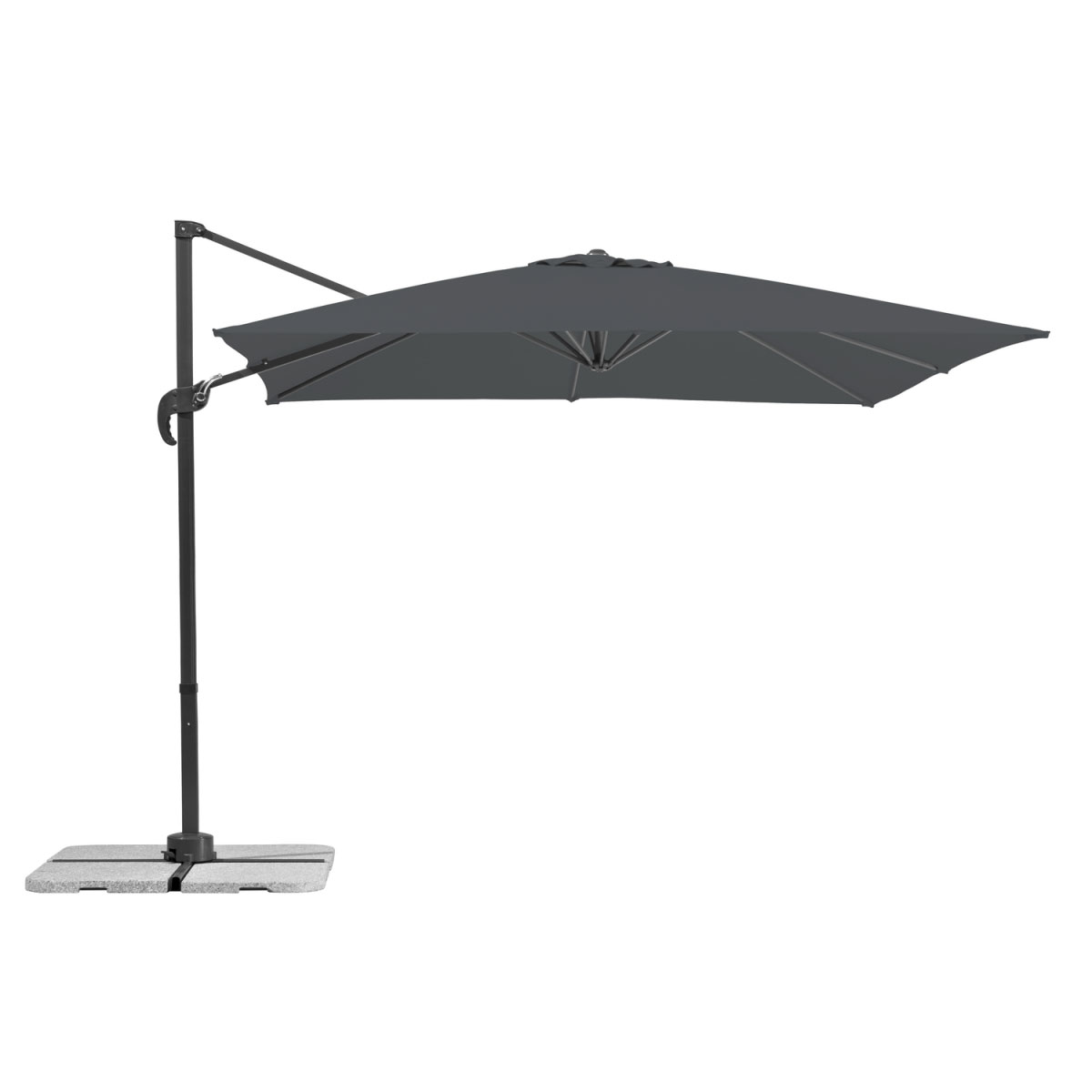 Schneider Schirme Sonnenschirm Rhodos Junior 270 x 270 cm Anthrazit Bild 1