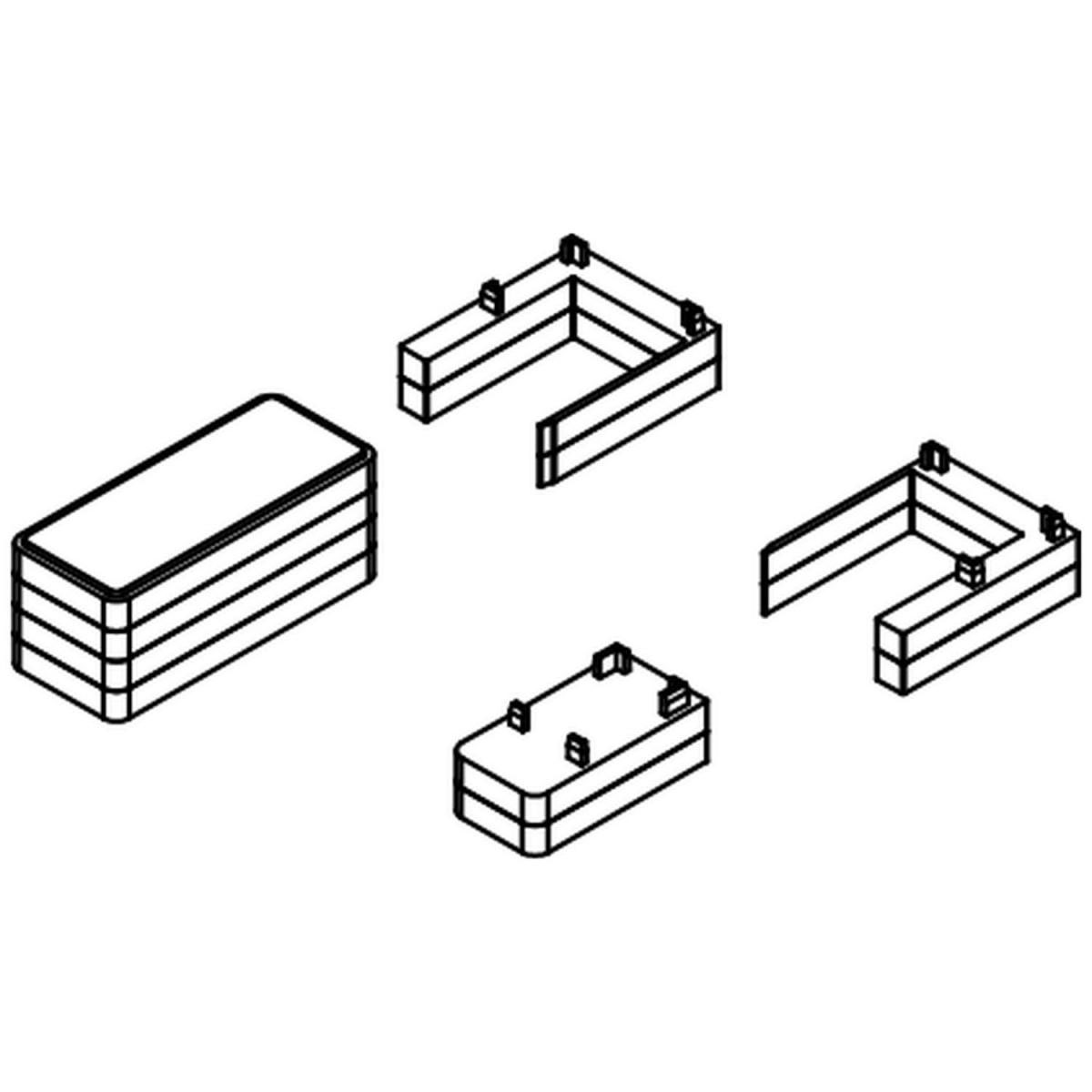 Scanbad Abstandhalter 2 x 6 mm für Tür mit Festteil