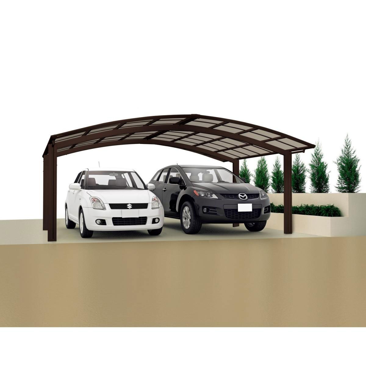 Ximax Carport Alu Portoforte 60 Mattbraun M-Ausführung