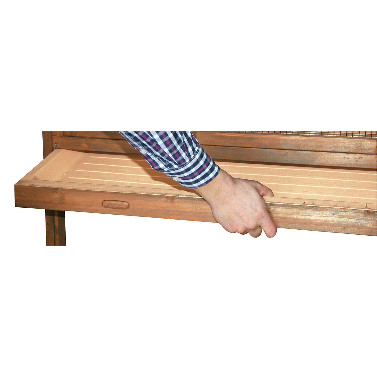 Kleintierstall Appartment Flat 115 x 118 x 61 cm natur Bild 4