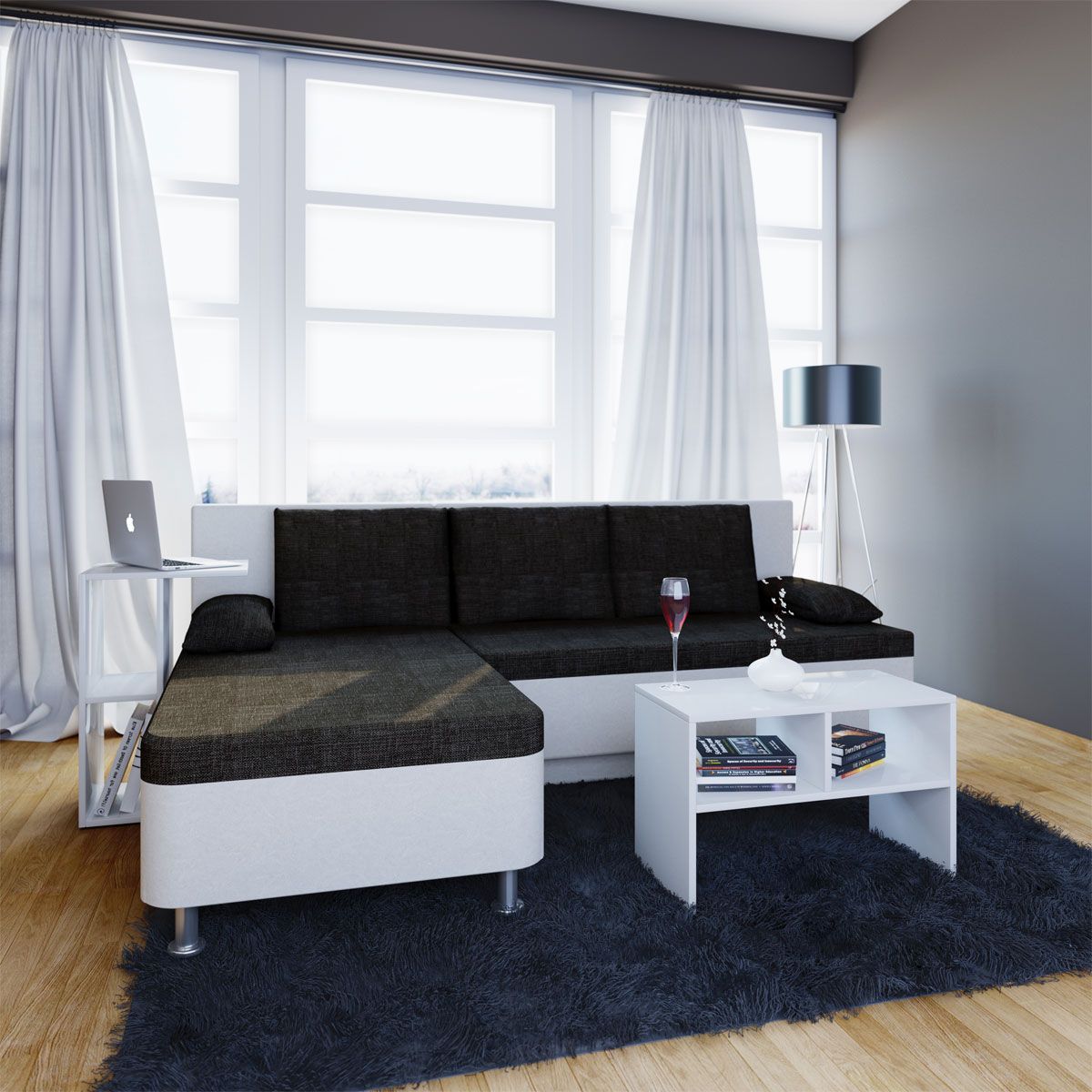 Couchtisch Nachto-Stand weiß Bild 3