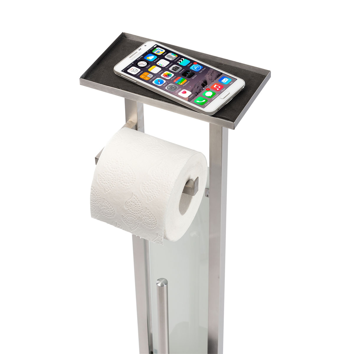 Wenko  Stand WC-Garnitur Debar mit Ablage Edelstahl rostfrei Bild 10