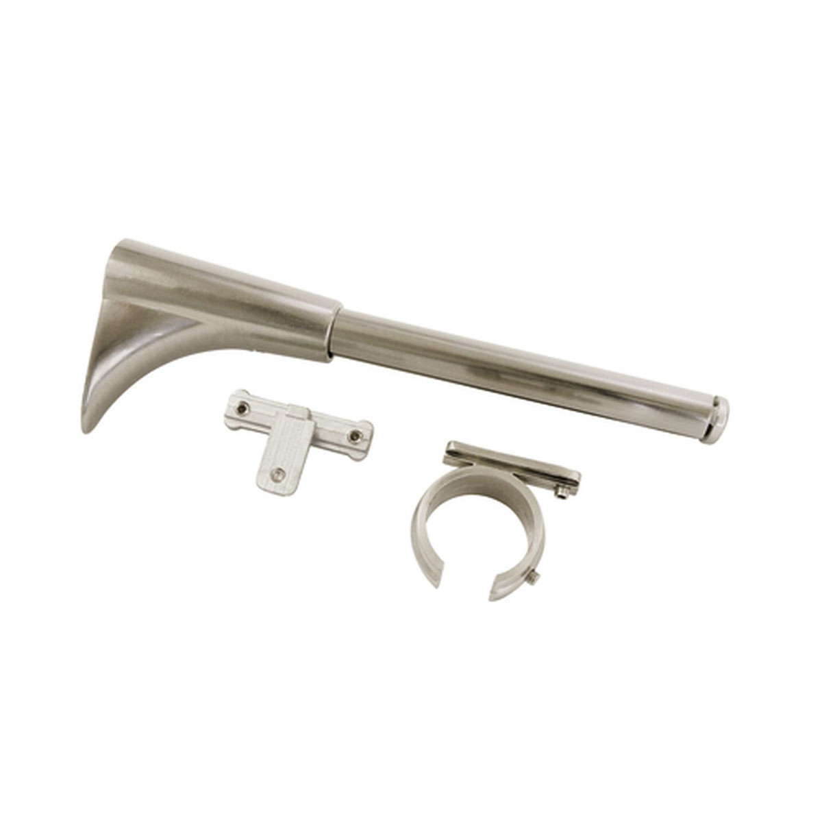 Gardinia Universal Träger 1- und 2-Lauf für Durchmesser 25 mm 6/5 cm Edelstahl-optik