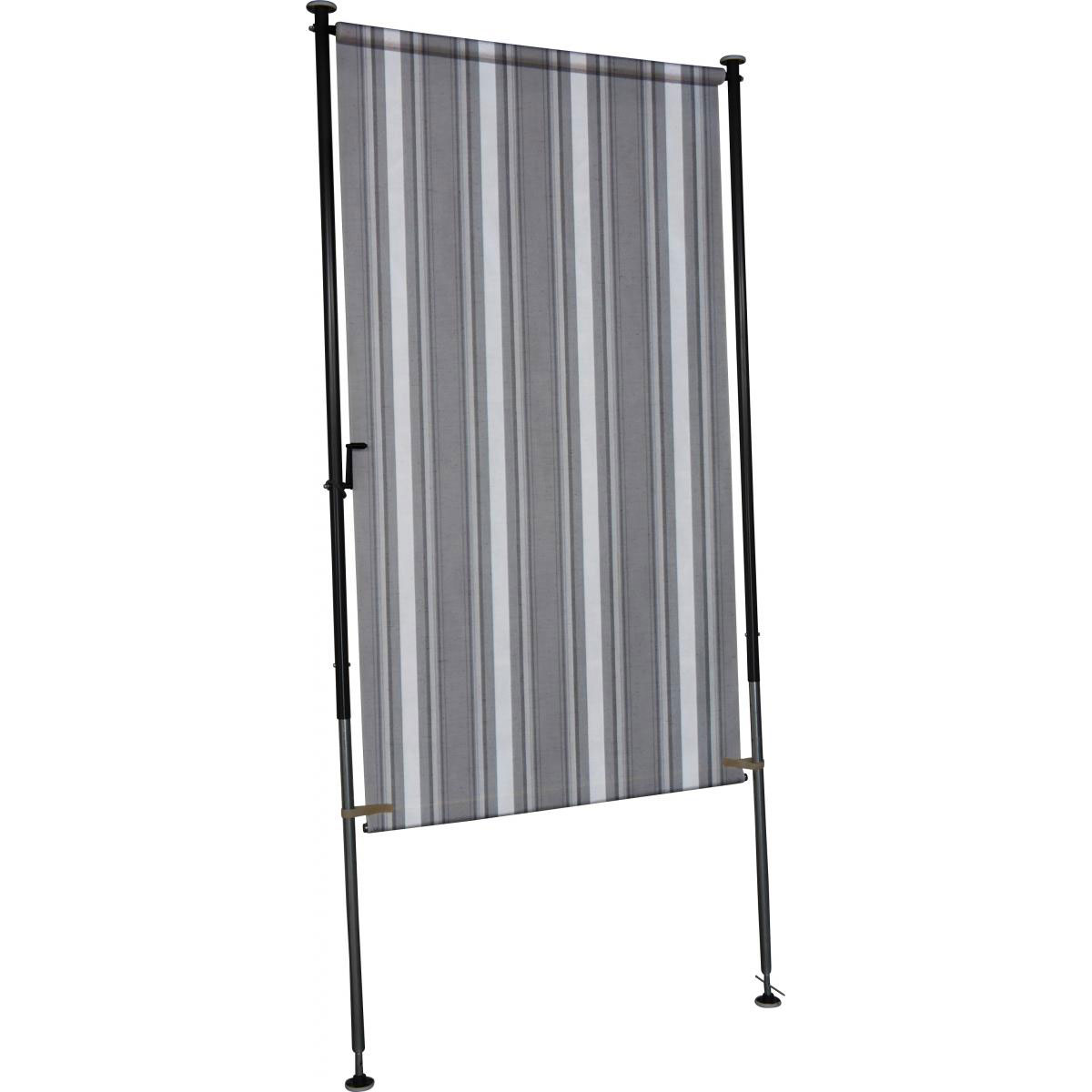 Angerer Freizeitmöbel GmbH Balkonsichtschutz grau gestreift, 120 cm