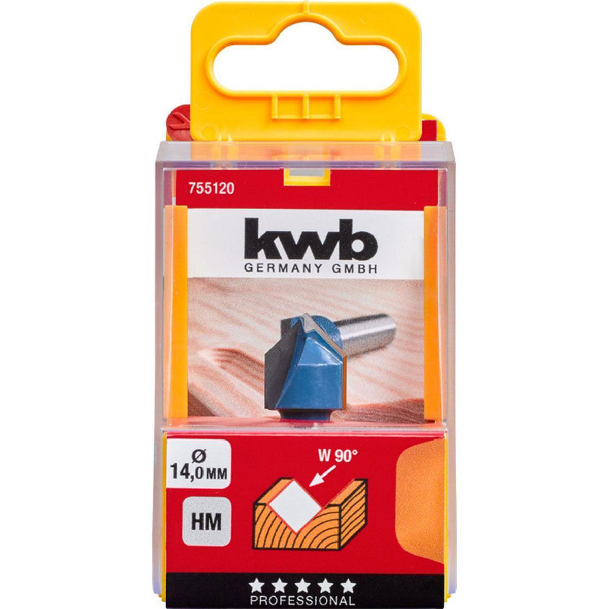 kwb  V-Nutfräser Durchmesser 14 mm Bild 2