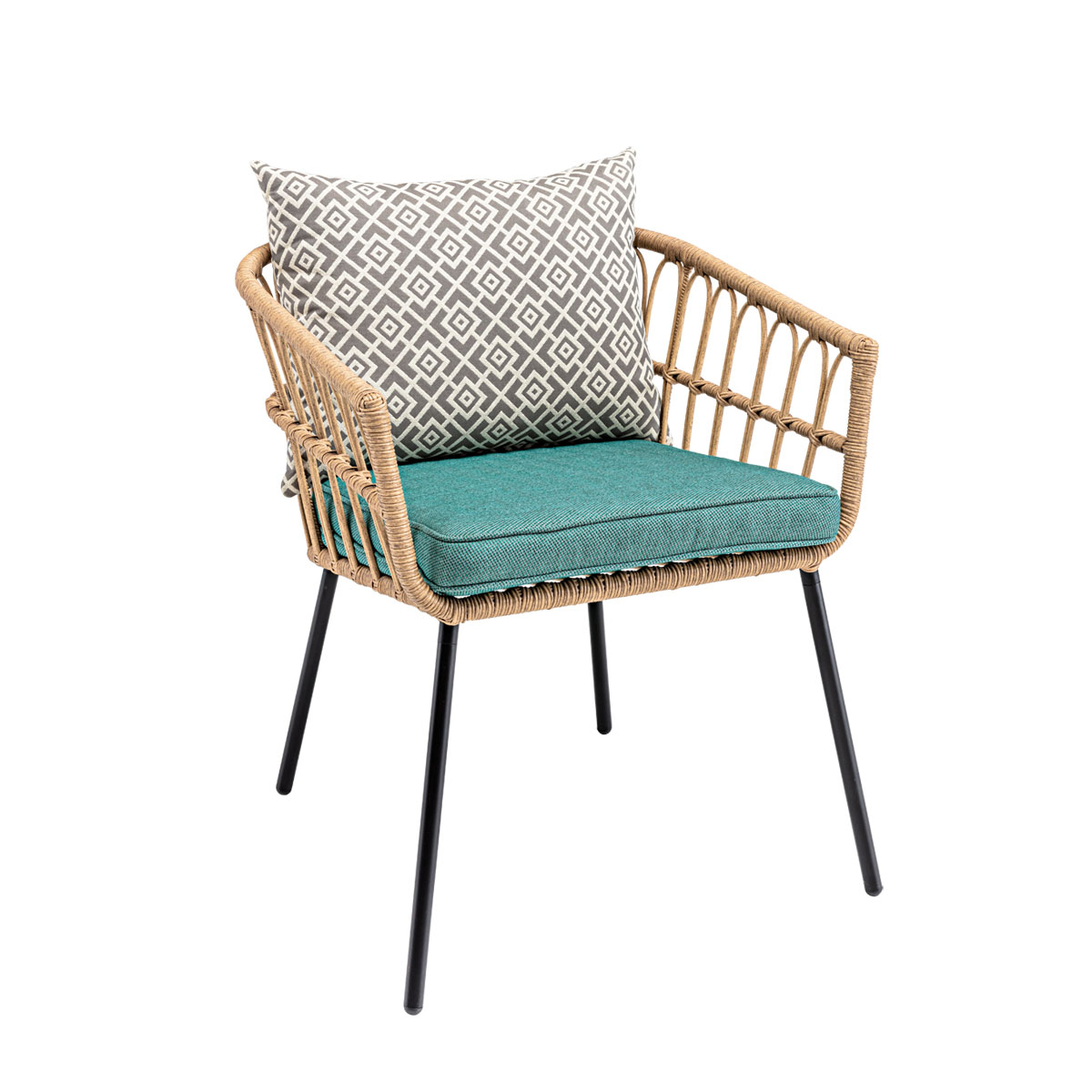 Haveson Balkon-Set Lissabon bestehend aus zwei Sesseln und einem Tisch Bild 3