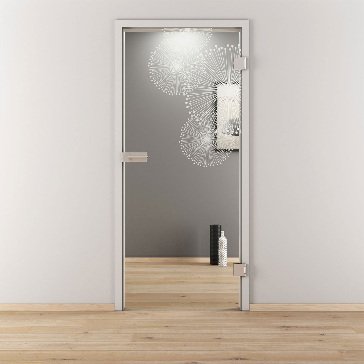 Novadoors Glasdrehtür NOVA 507 klar 70,9 x 197,2 cm Rechts Bild 2