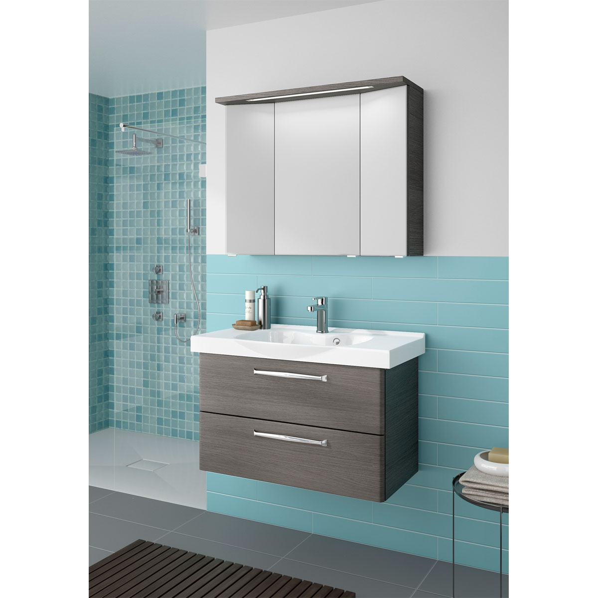 Pelipal LED-Spiegelschrank Trentino grau Bild 2