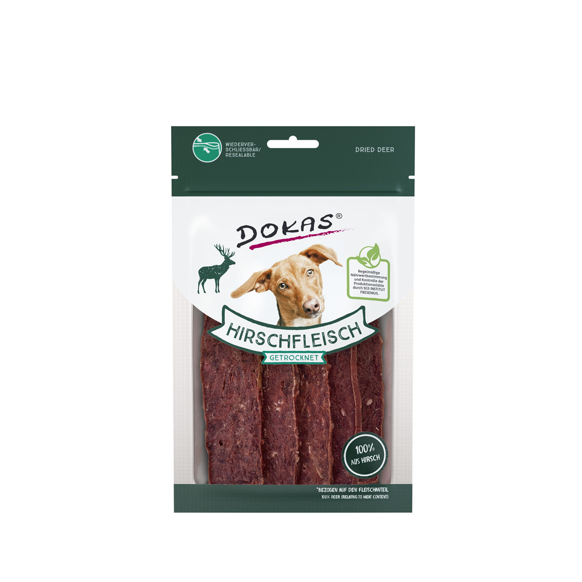 Dokas Hirschfleisch getrocknet 60g