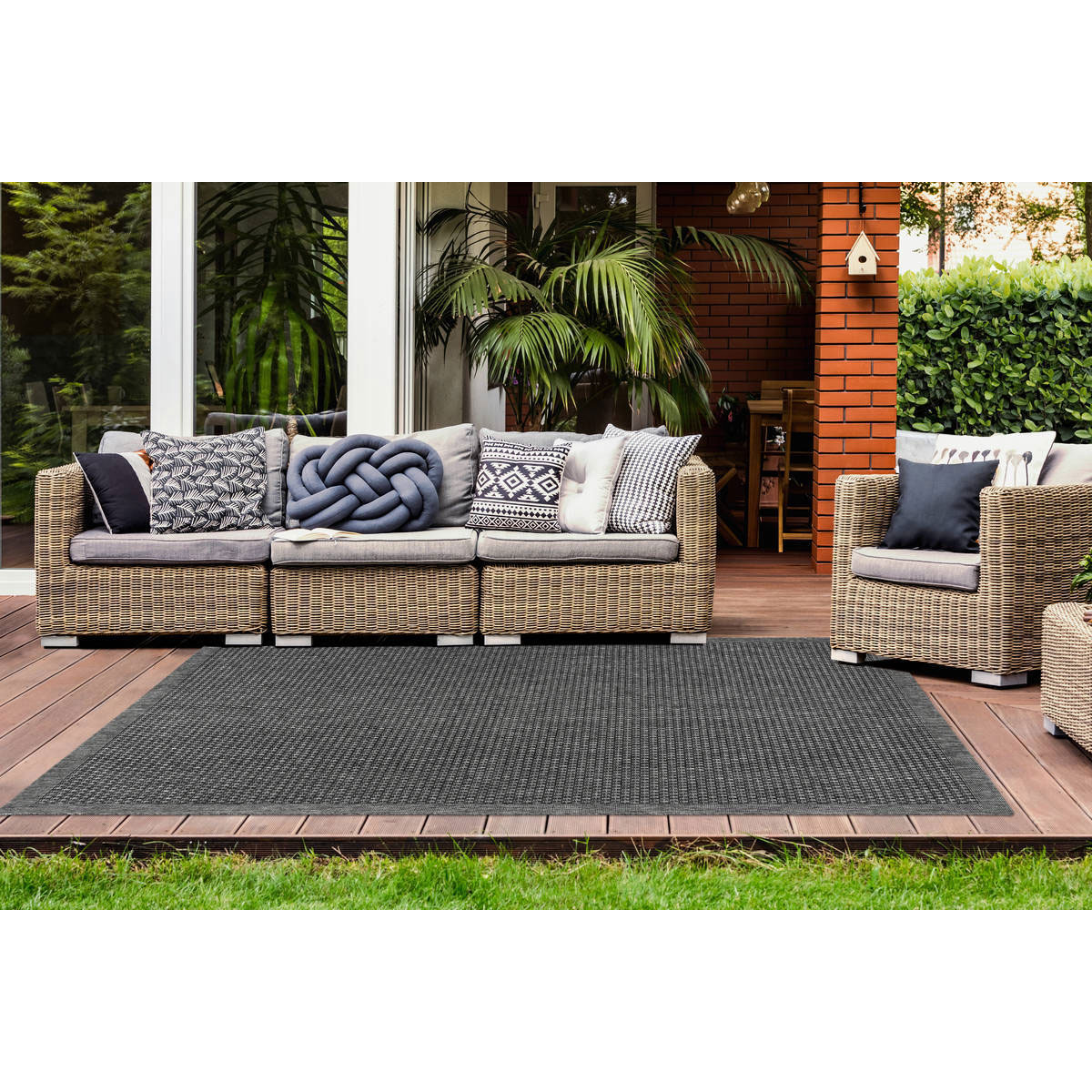 In- und Outdoor-Teppich „Indonesia - Kediri“, silber Bild 2