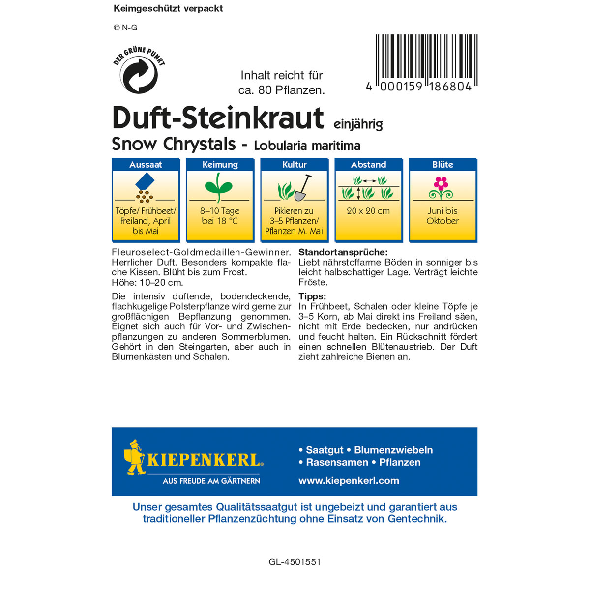 Kiepenkerl Lobularia Snow Crystals Bild 2