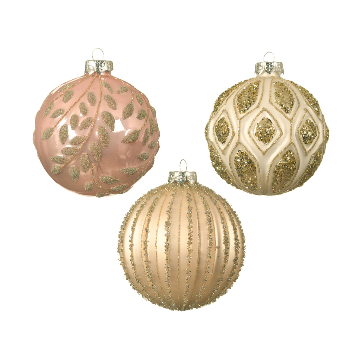 Kugel Glas 3 fach sortiert