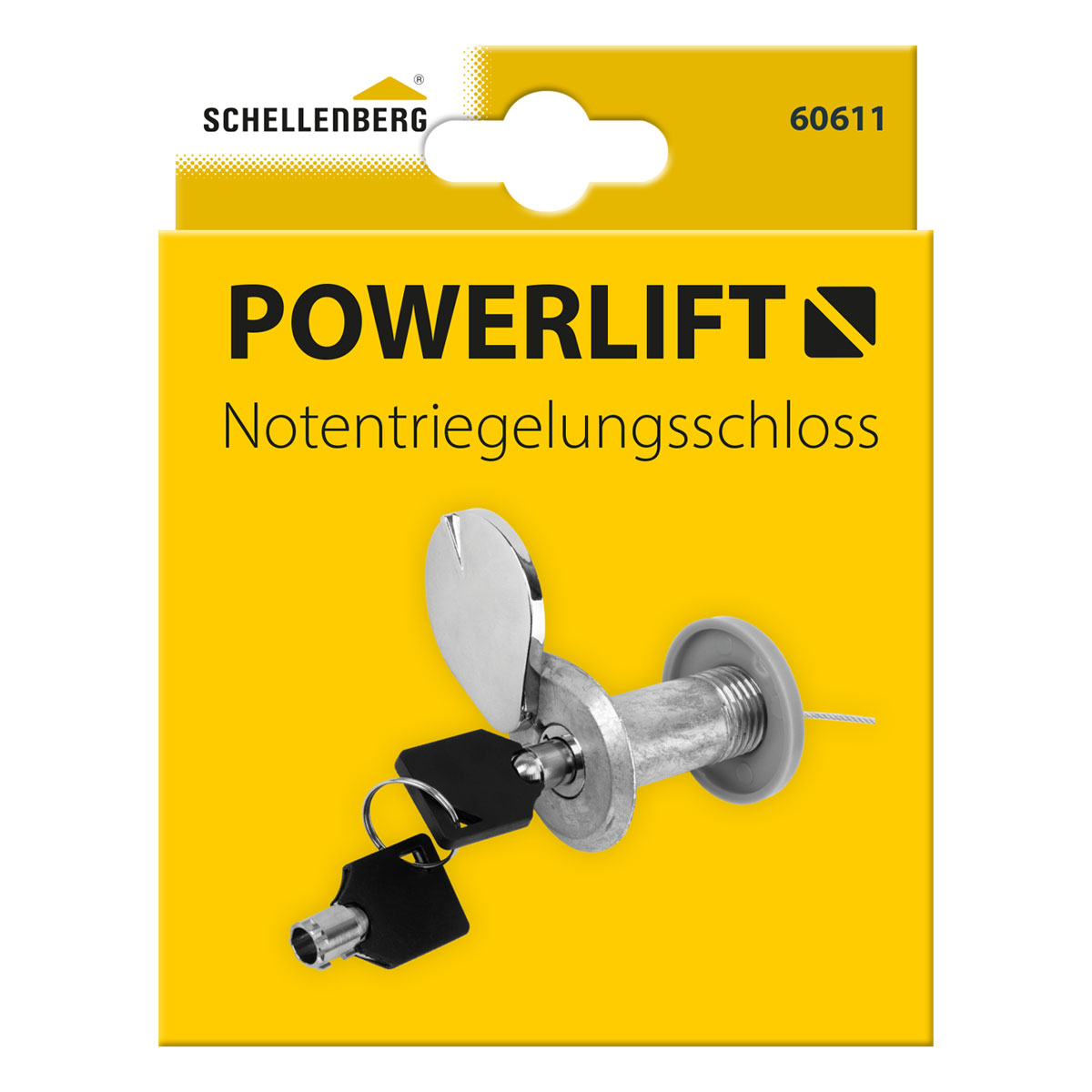 Schellenberg Notentriegelungsschloß für Garagentor