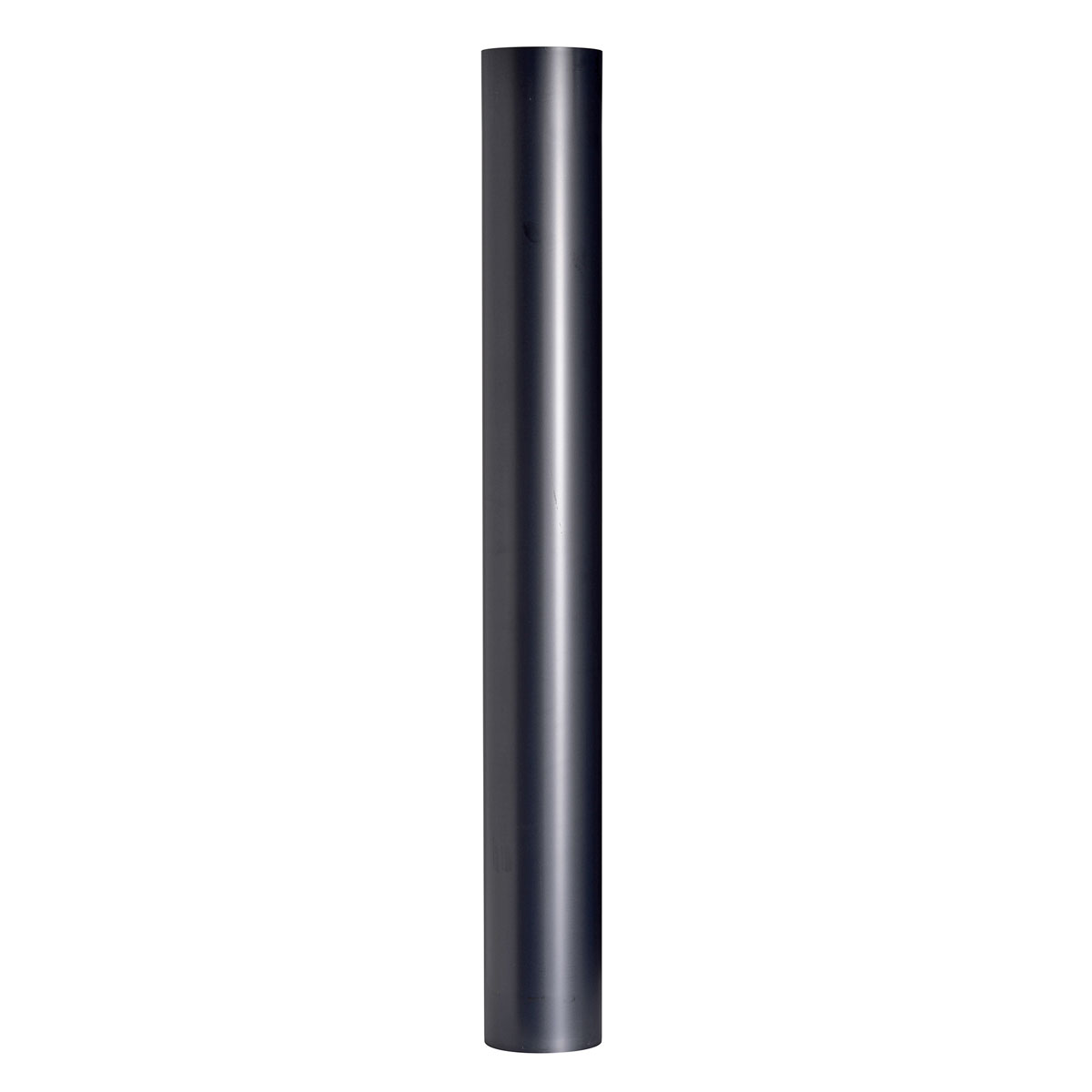 Ofenrohr 120 mm Durchmesser, 1000 mm lang, 0,6 mm stark gefalzt, Blauglanz-Stahlblech