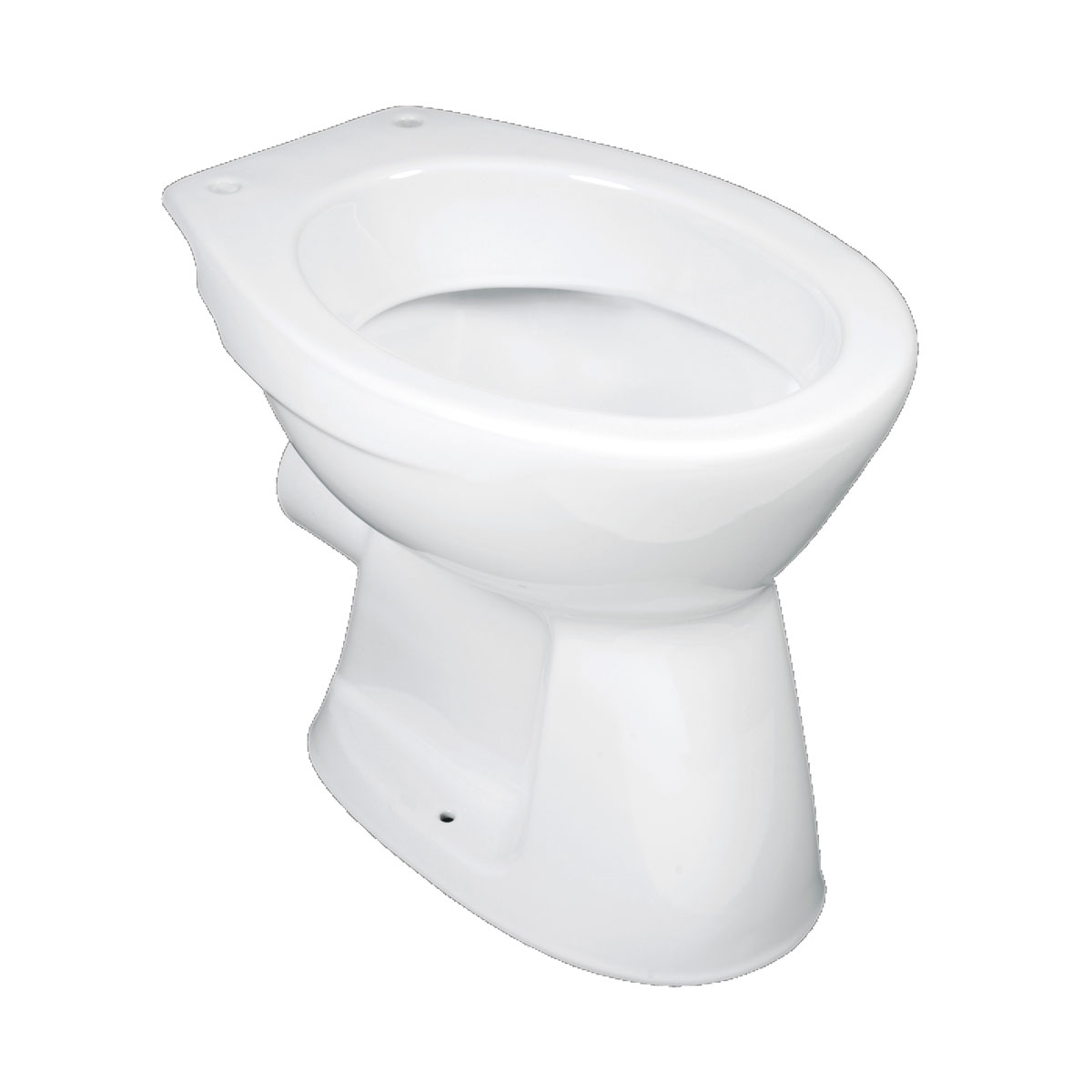 Stand-WC Uni Flachspüler weiß