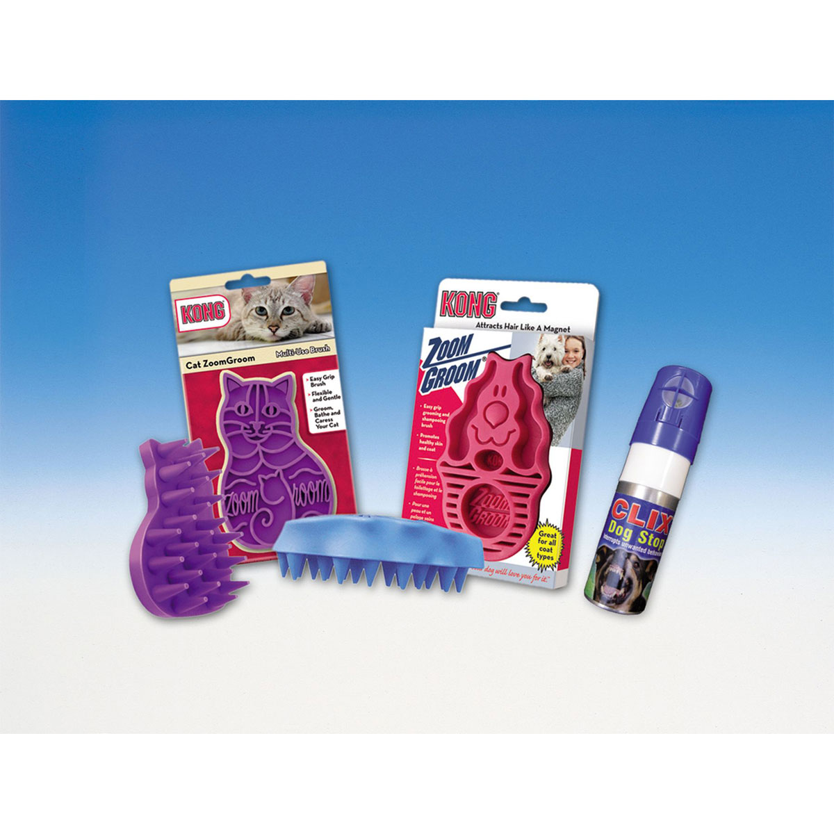 Kong Pflegebürste ZoomGroom, sortiert