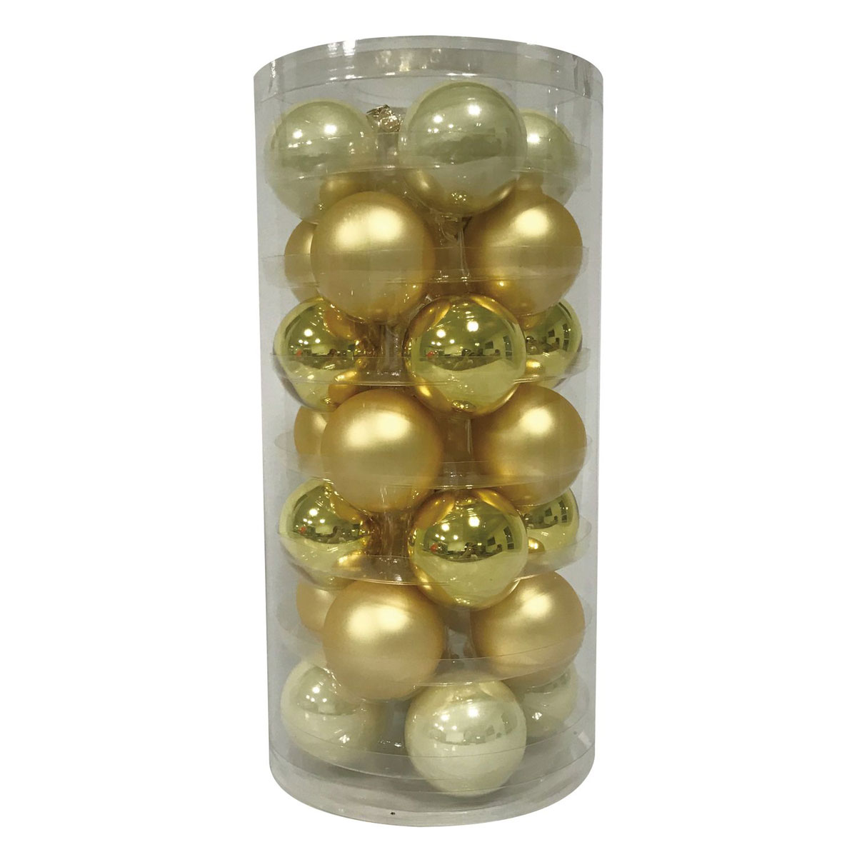 Ambientis Glaskugeln 4,5 cm Gold Mix 28 Stk.