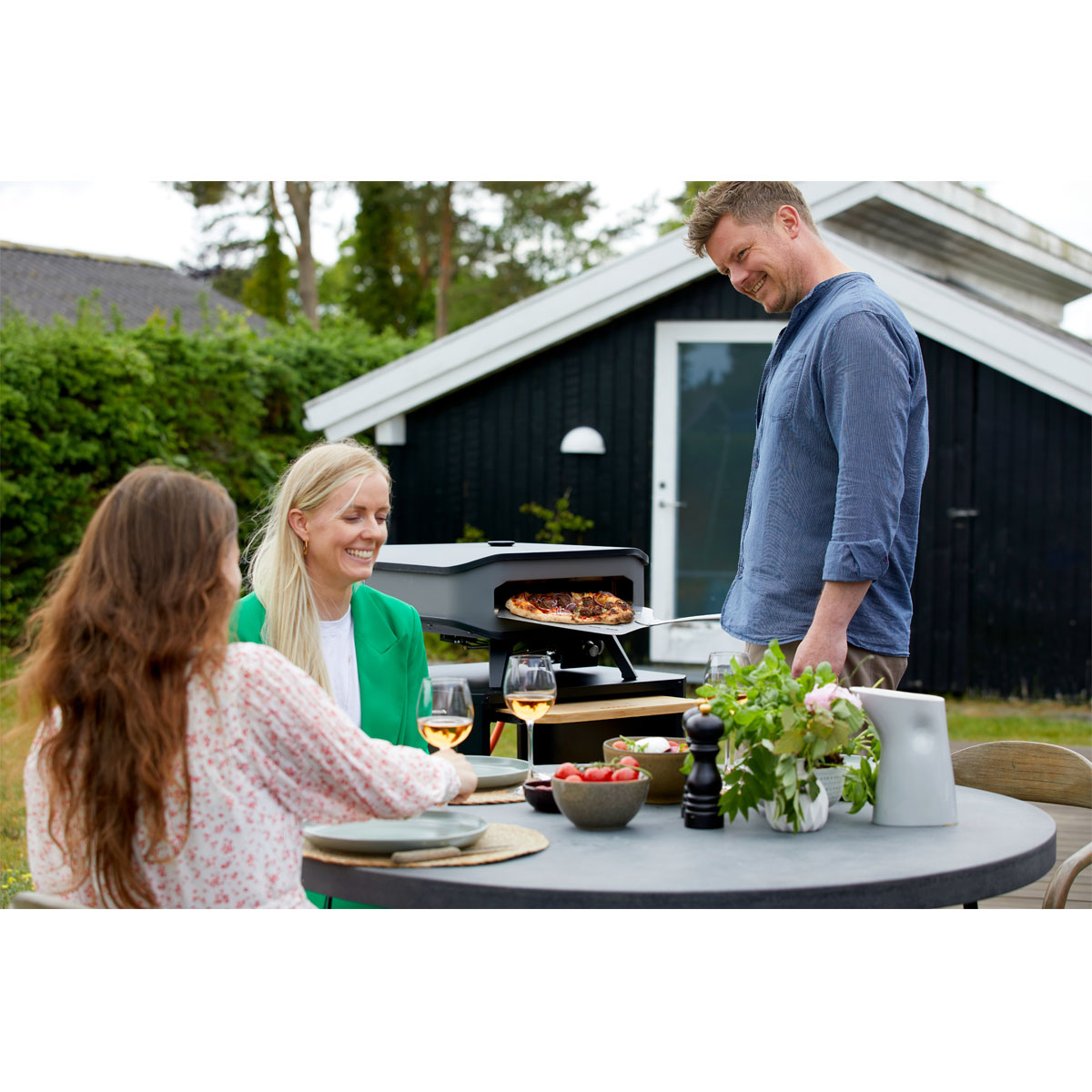 COZZE Pizzaofen Gas mit Thermometer und Pizzastein Bild 8