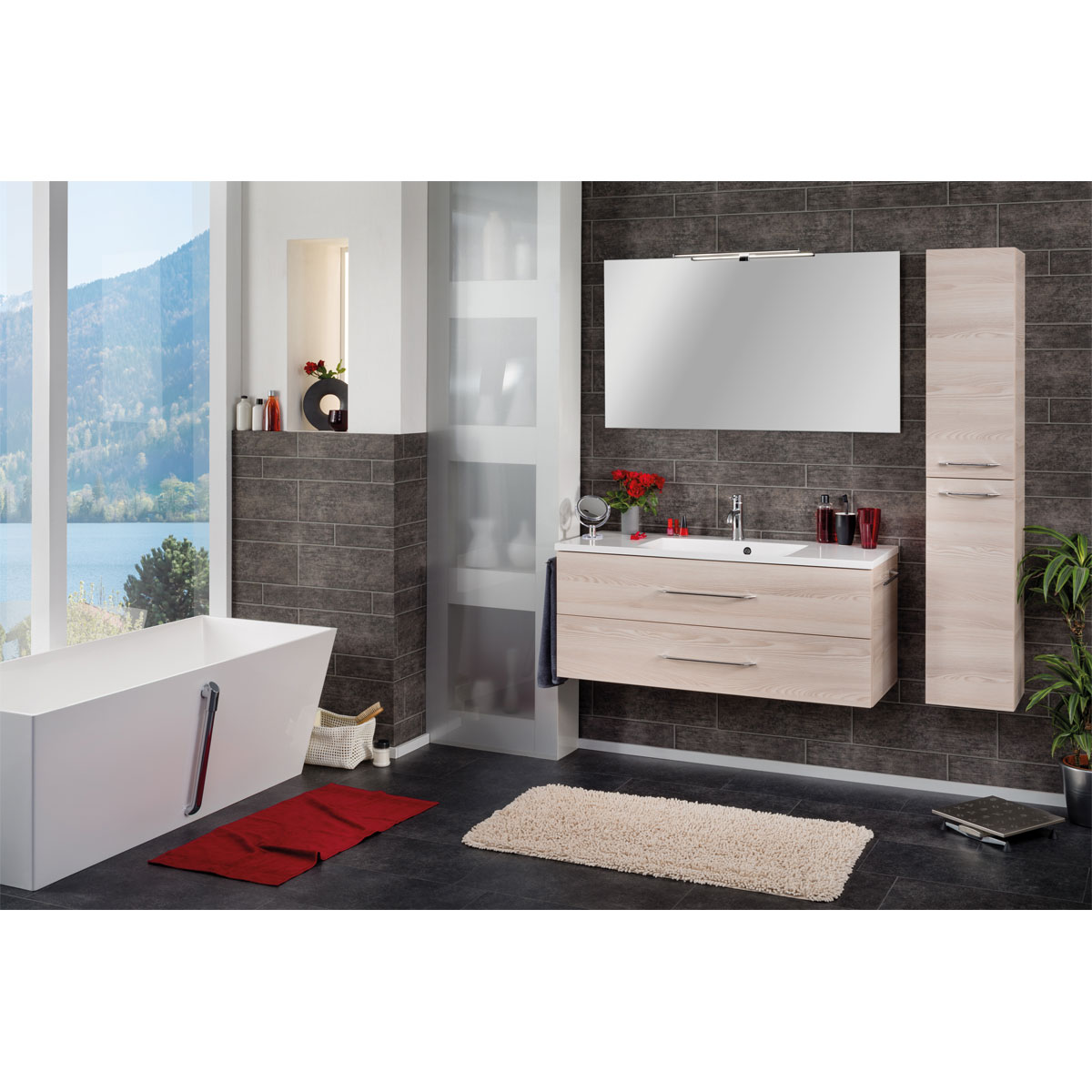 Fackelmann Waschtisch-Set B.clever 120 x 51 x 46 cm Alaska-Esche Bild 4