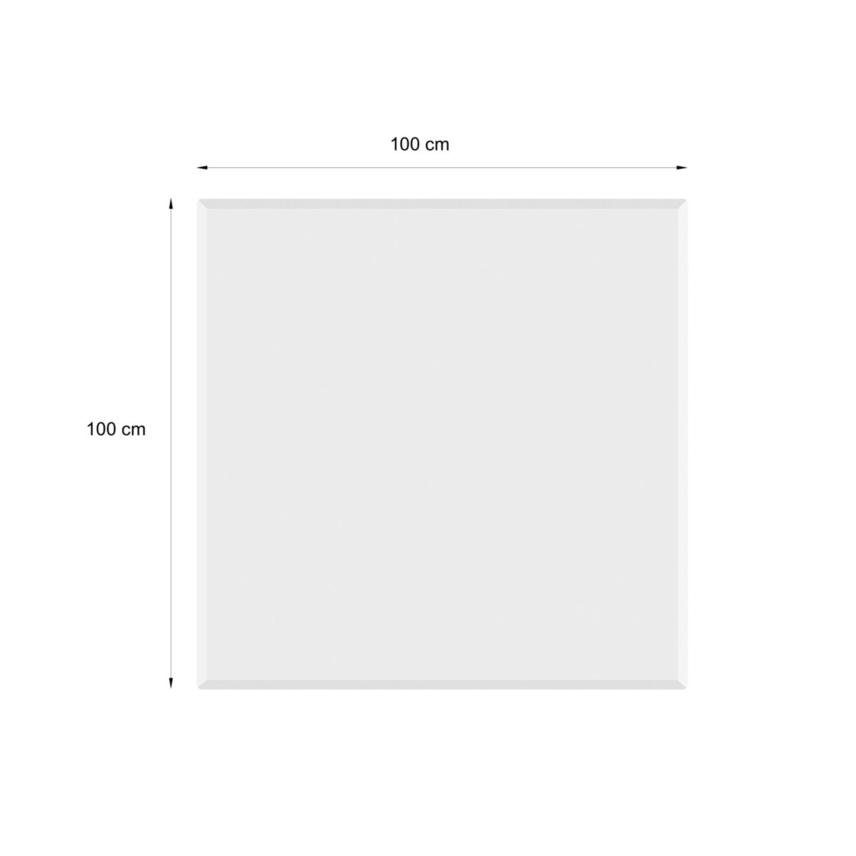 Glasbodenplatte, Stärke 8mm, 100x100cm, eckig Bild 3