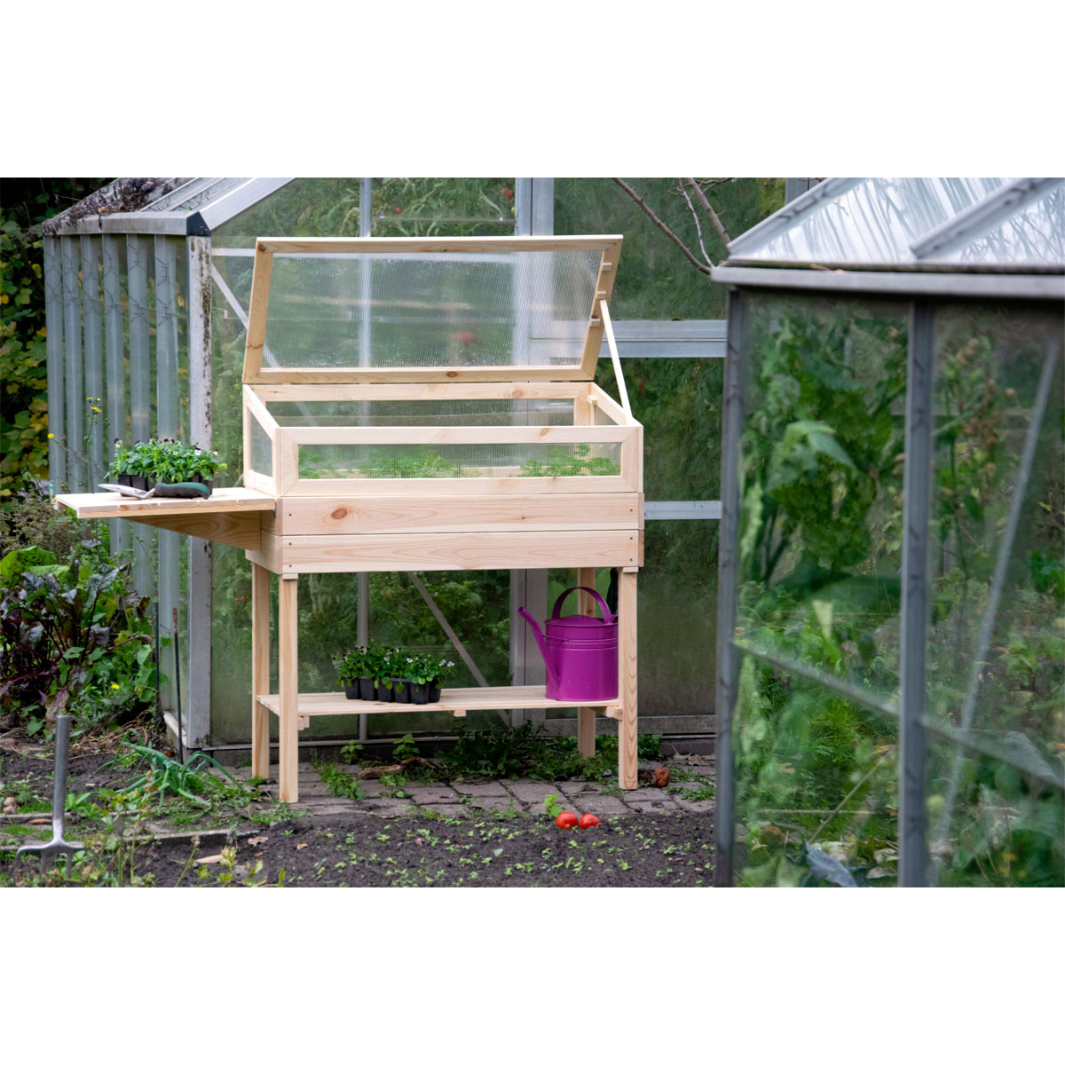 dobar Hochbeet beige 150 x 107 x 50 cm Bild 2