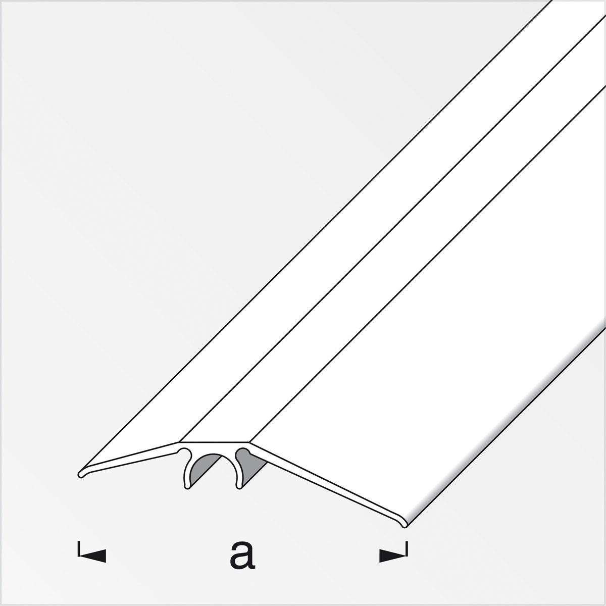 Alfer Niveauausgleichsprofil Clipstech 56 mm 1m schwarz Bild 2