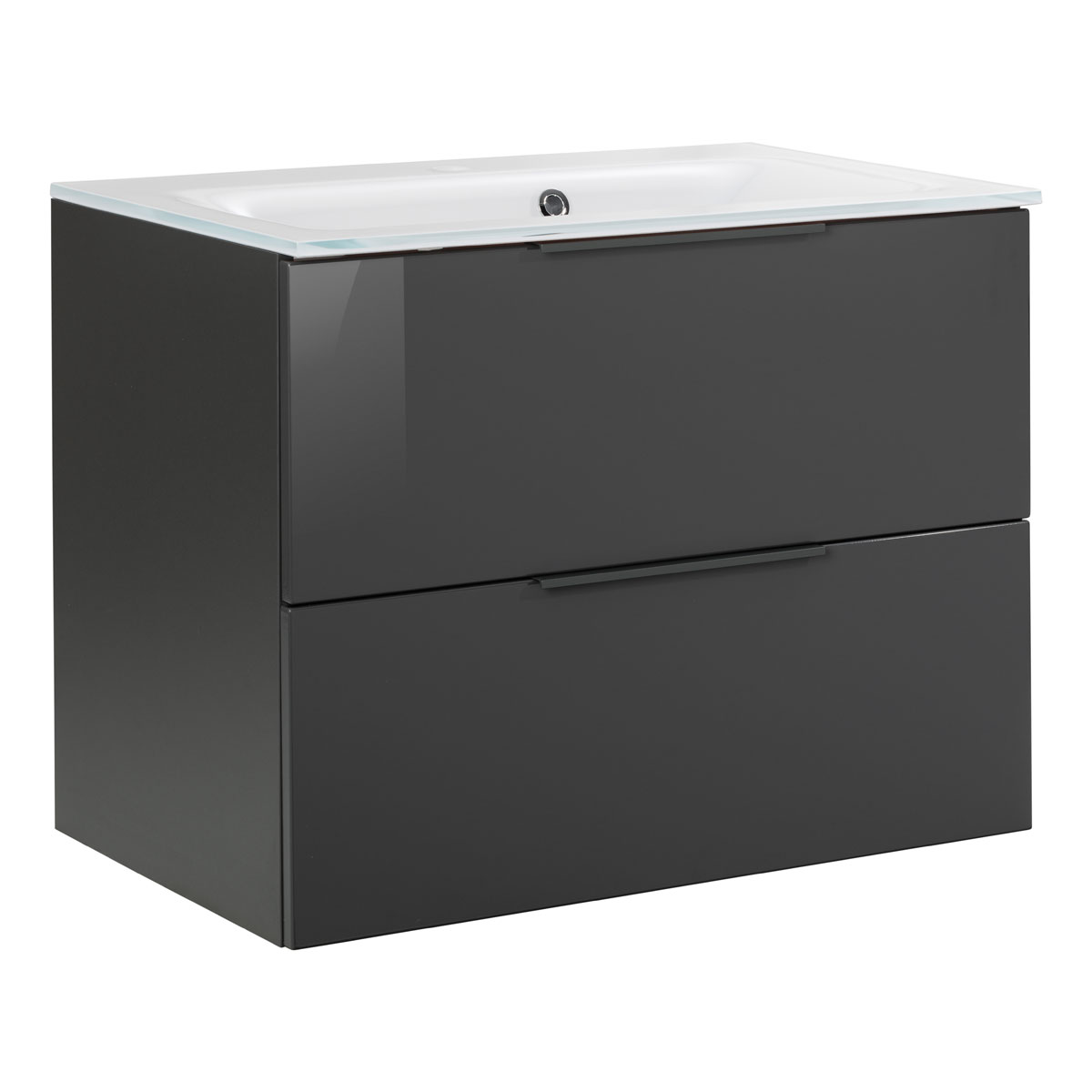 Fackelmann  Waschtischunterschrank LUNA 800 x 602 x 488 mm anthrazit Bild 2