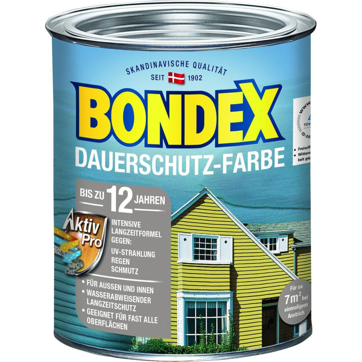 Bondex Dauerschutz-Farbe Granitgrau 0,75 L