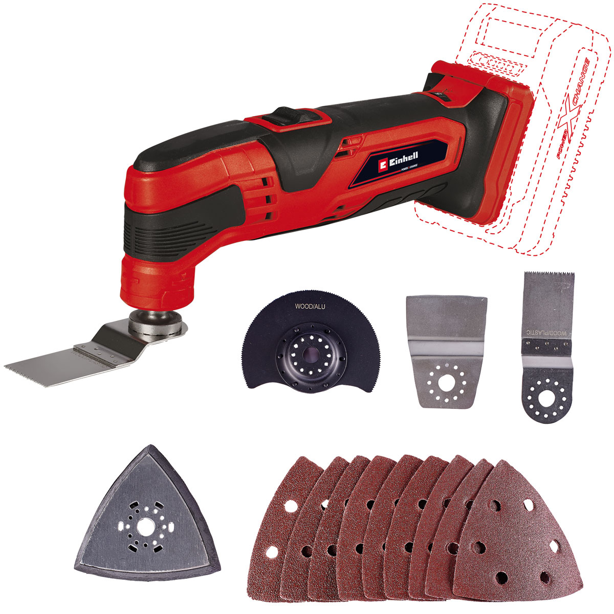Einhell Akku-Multifunktionswerkzeug TC-MG 18 Li-Solo