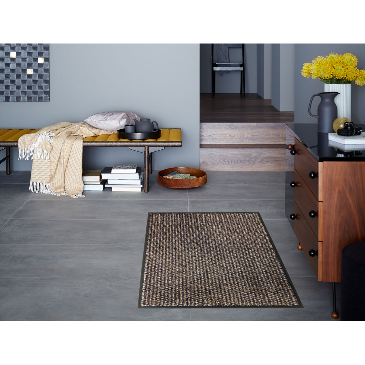 Schöner Wohnen  Schmutzfangmatte „Miami“, Punkte anthrazit-taupe, 50x70 cm Bild 3