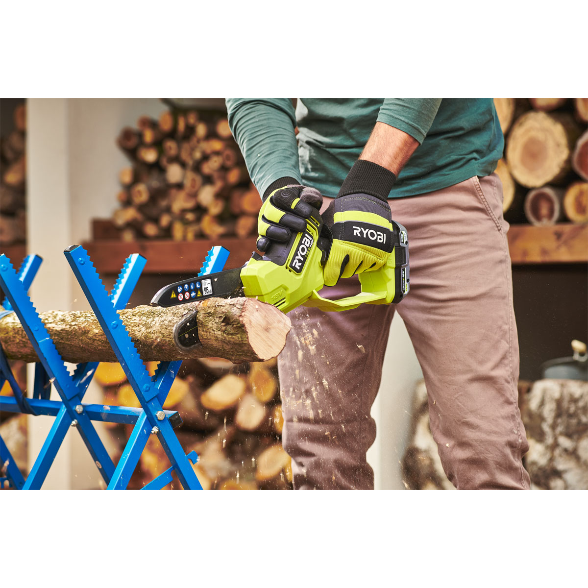 Ryobi  Akku-Einhand-Kettensäge RY18PSX15A-0 15 cm Bild 3