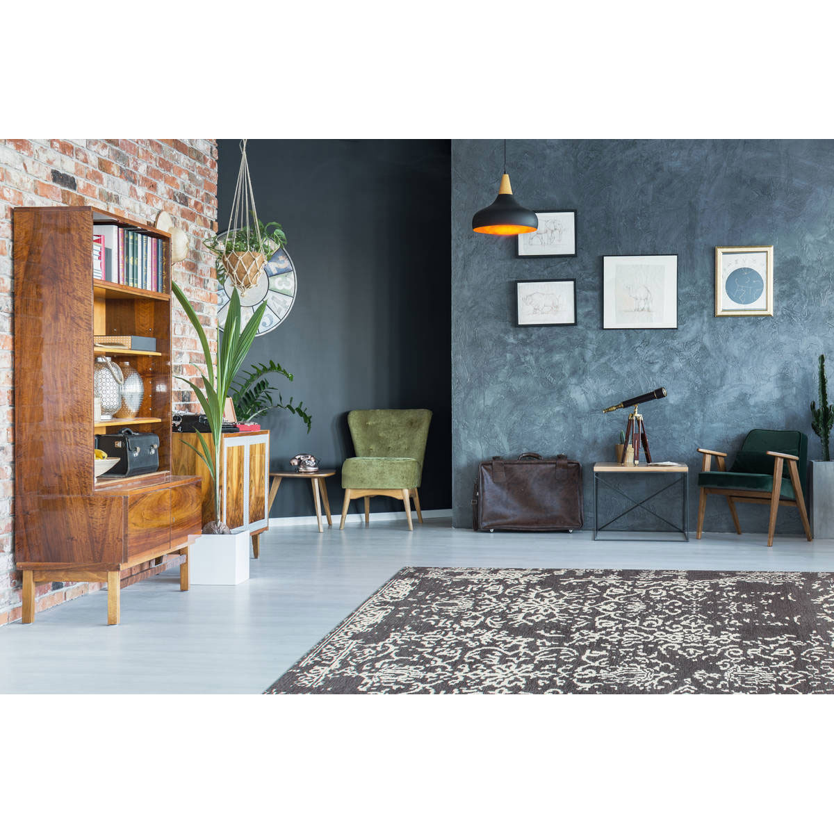 Flachflorteppich „River 130“, grau/anthrazit Bild 2