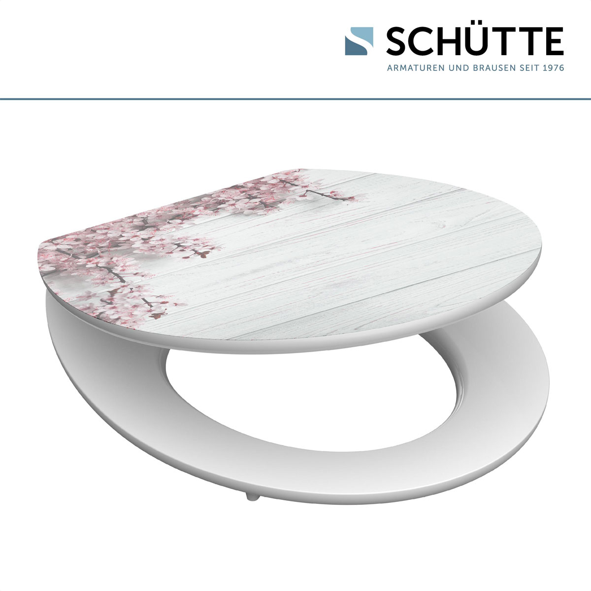 Schütte MDF HG WC-Sitz FLOWERS AND WOOD mit Absenkautomatik Bild 2