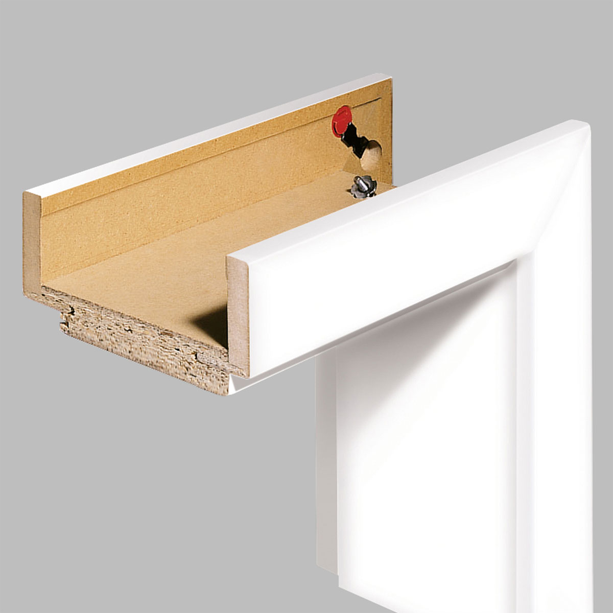 Borne Komplett-Zarge 198,5 x 86 x 14 cm Softkante design-weiß rechts