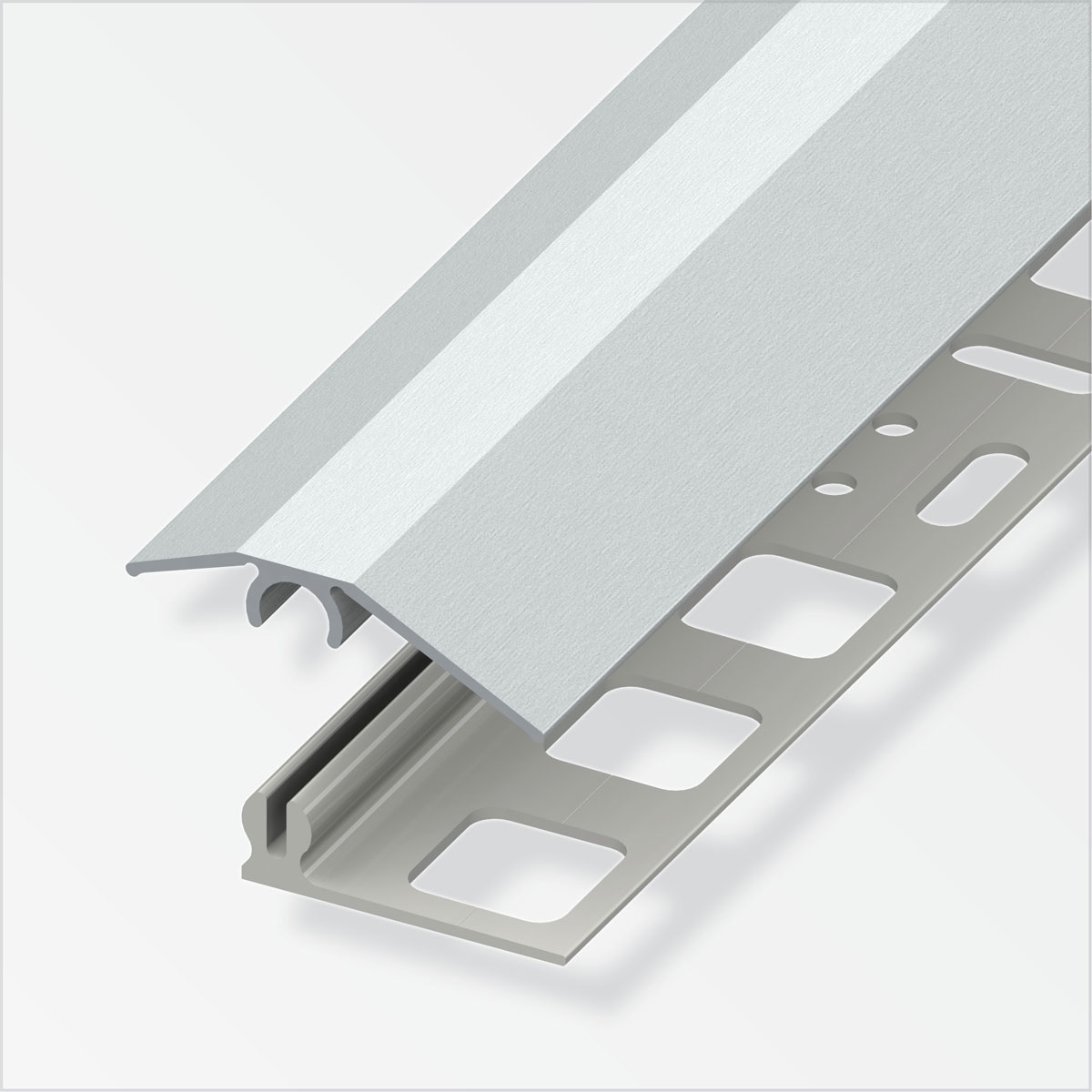 Alfer Niveauausgleichsprofil Clipstech-mini 31 mm 1m edelstahl-optik
