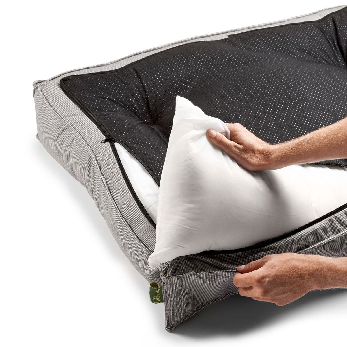 Hunter Hunde-Steppbett Lancaster grau 100 x 70 x 20 cm Größe L Bild 4