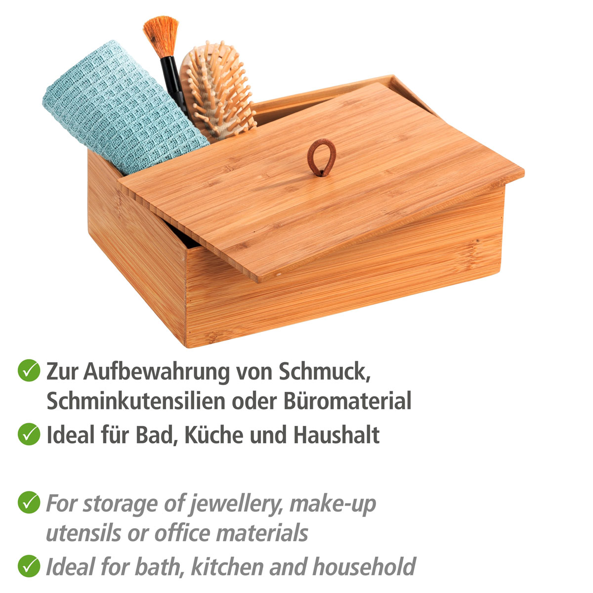 Wenko Bambus-Box mit Deckel Terramit L Bild 3