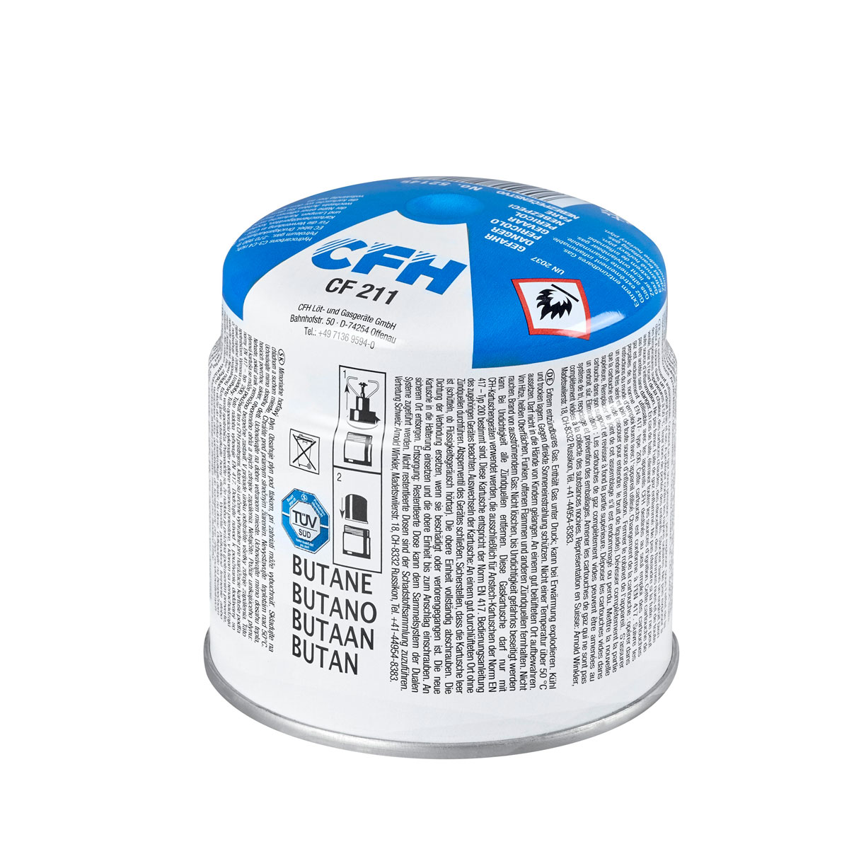 CFH  Butandruckgaskartusche 190 g