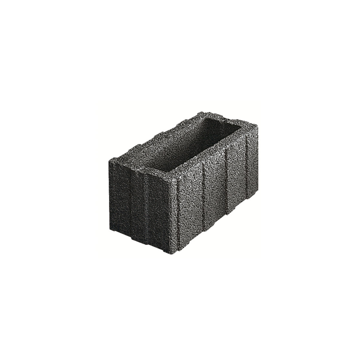 Lusit  Pflanzstein Bambinoflor anthrazit 40 x 20 x 20 cm