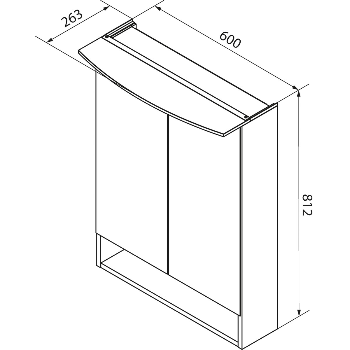 Fackelmann  Spiegelschrank B.Style 600 x 812 x 153 mm Sandeiche LED Bild 8
