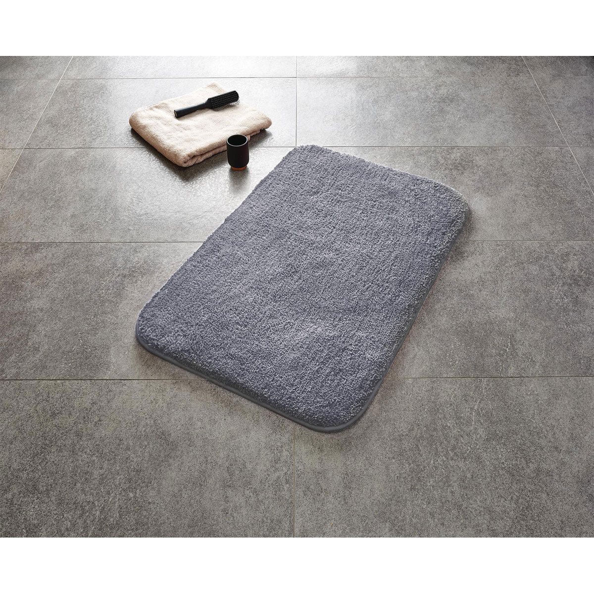 Ridder  Teppich Chic 55 x 50 cm grau Polyester-Microfaser Bild 2