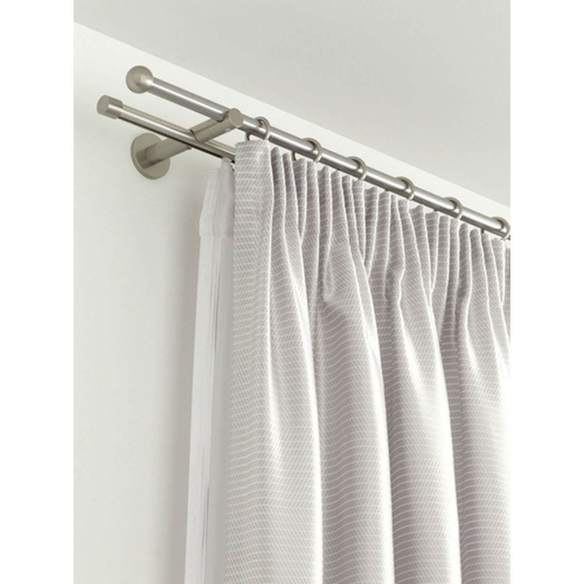 Gardinia Endstück Kugel für Durchmesser 16 mm Edelstahl-optik Bild 2