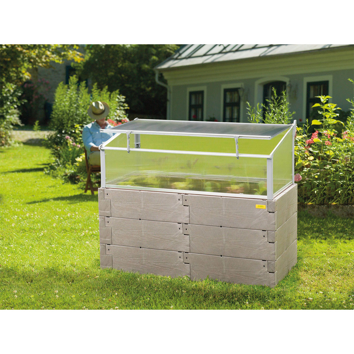 Hochbeet Timber Kombiset 3-reihig 130 x 60 x 100 cm Bild 2