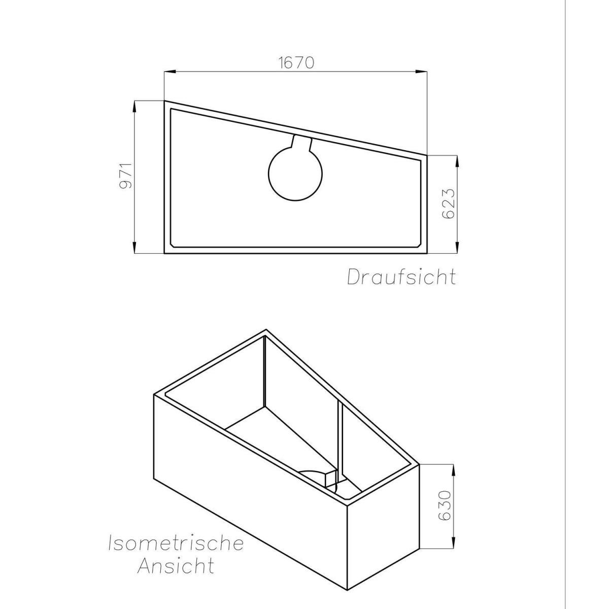 Ottofond Wannenträger zu Galia I Modell A 170 Bild 2