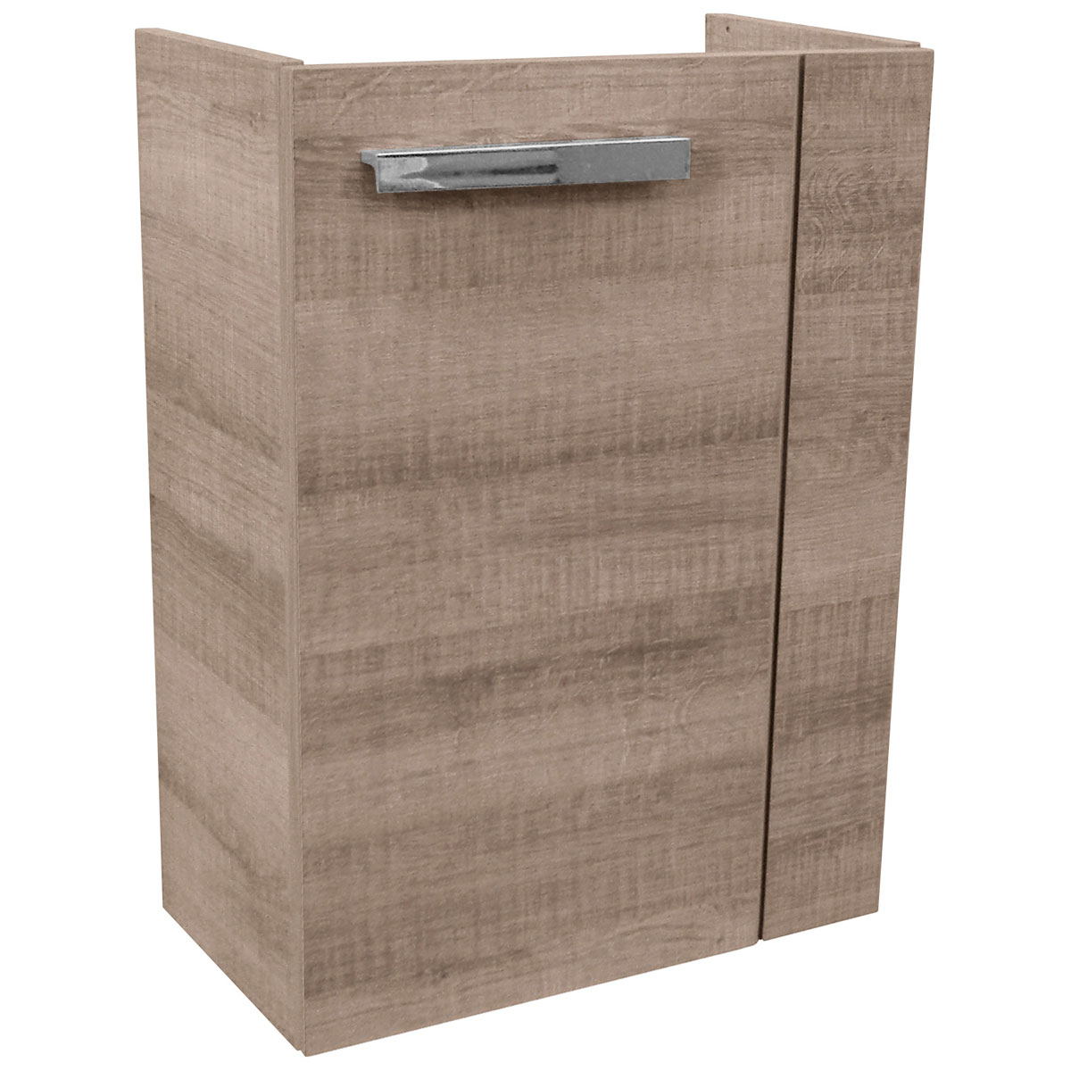 Fackelmann Gäste-WC Waschtischunterschrank links SBC 440 x 600 x 243 mm Graueiche