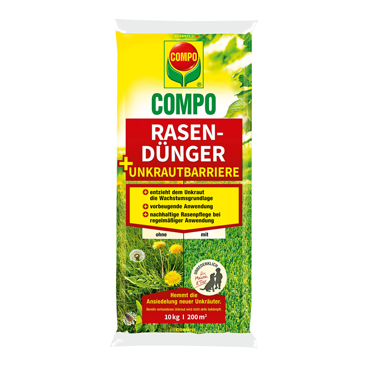 Compo Rasendünger und Unkrautbarriere 10 kg Compo Rasendünger und Unkrautbarriere 10 kg