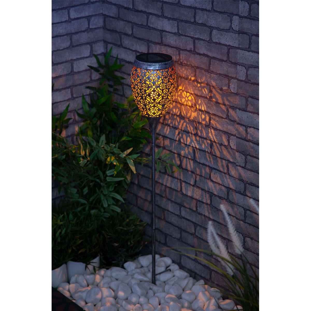 Flector Garten LED-Solar-Fackel Marokko inkl Kupfer-Gold-Effekt Bild 3